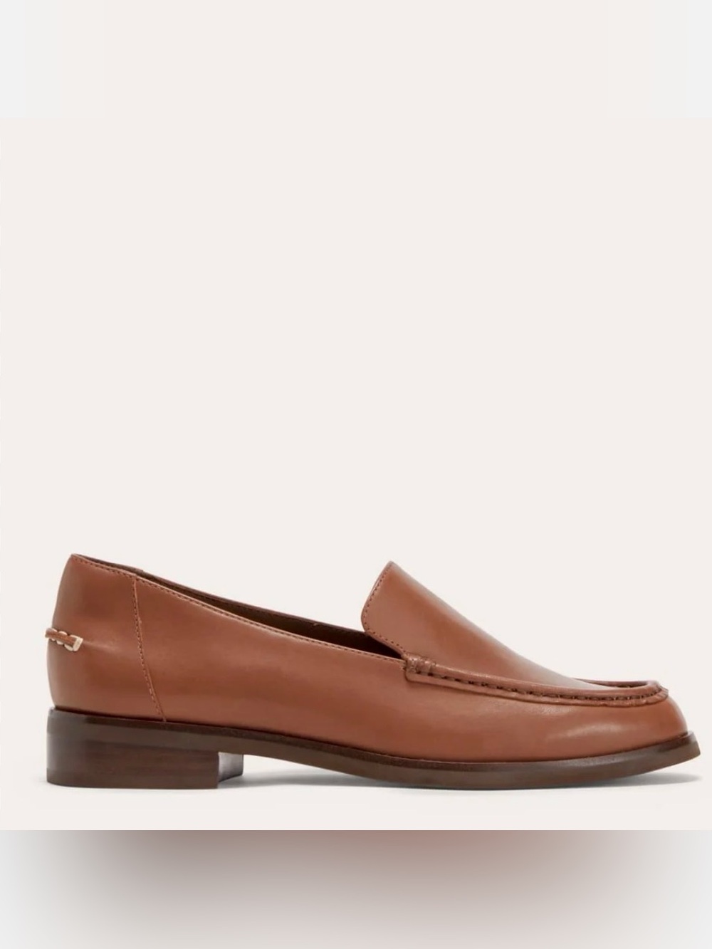 Everlane Women's Tan Leather Slip-On Loafers